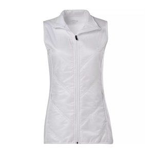 White BCG Academy Quilted Zip-Front Vest